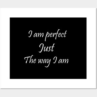 I am perfect Just The way I am Posters and Art